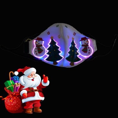 high quality designers pattern light up funny face cover facial bandanas for nightmare before dancing christmas festival