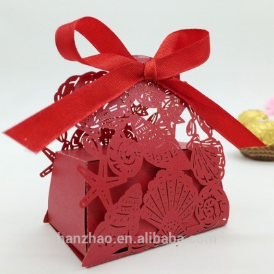 Indian Wedding Favor Sweet Paper Craft Candy Chocolate Box with Lace